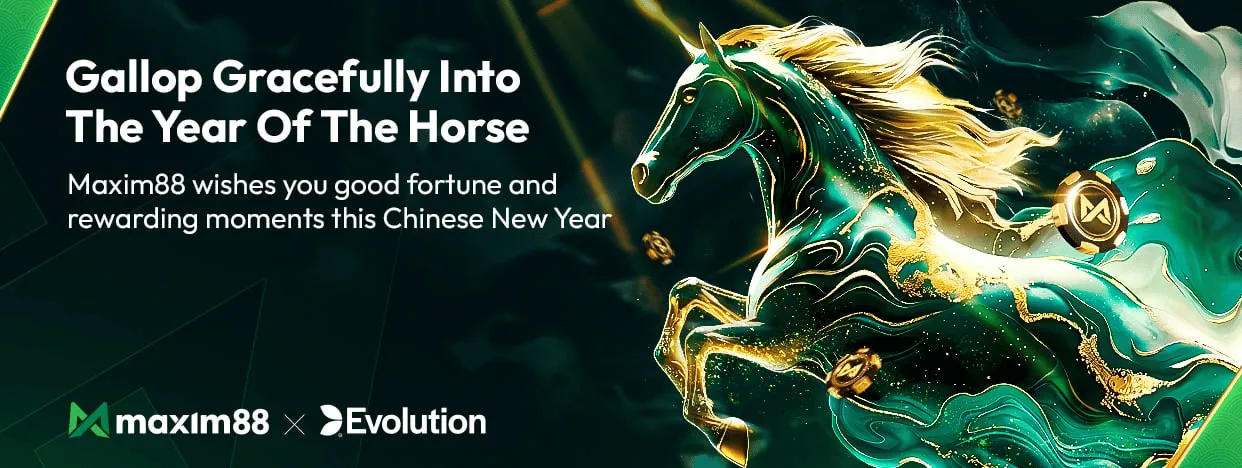 Maxim88 Chinese New Year casino banner